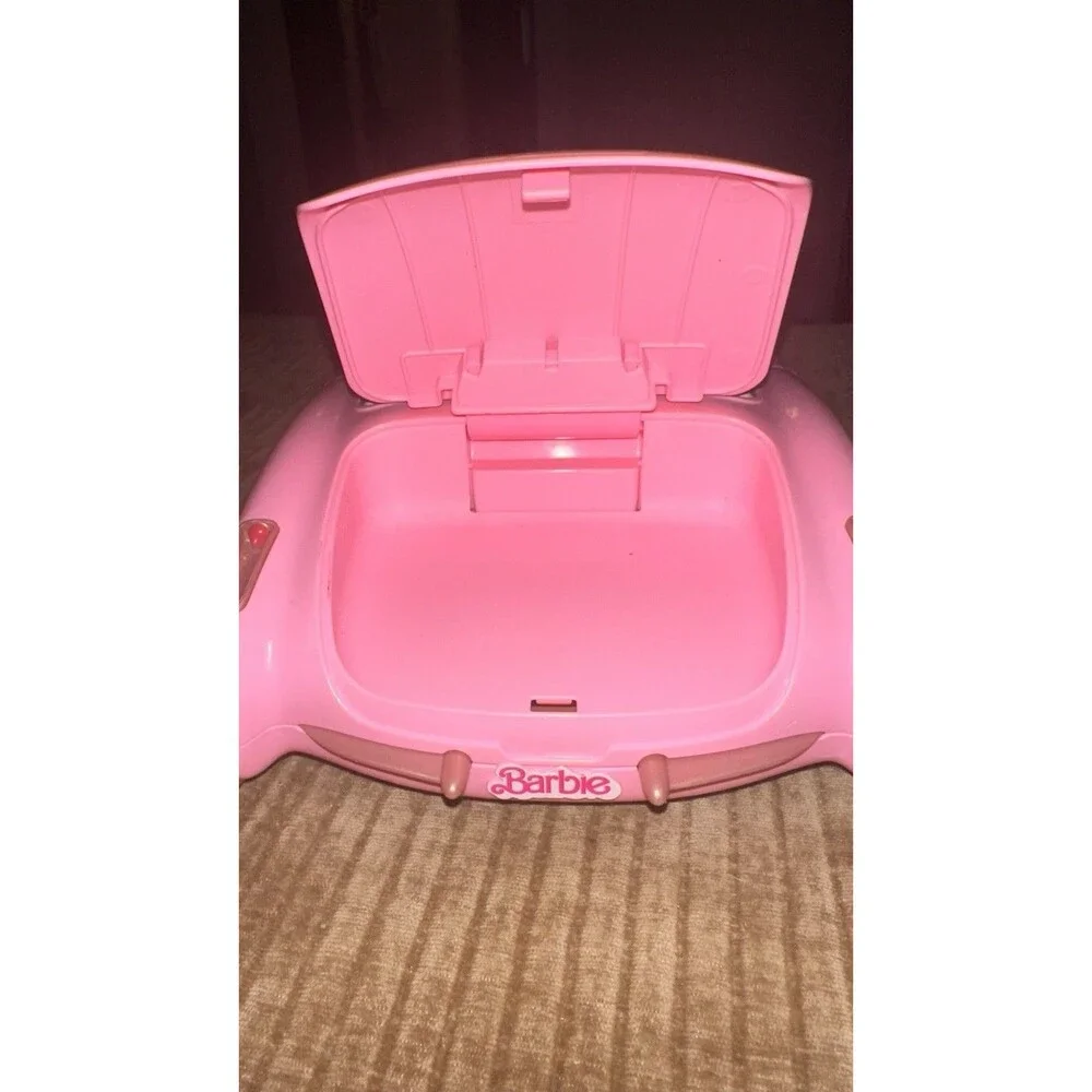 Hot Wheels Corvette Barbie RC Pink Convertible Car with Remote Control EUC